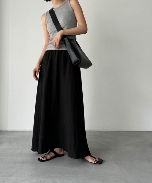 CANAL JEAN（キャナルジーン）の「RED CHOP WORKS リネンフレアロング  