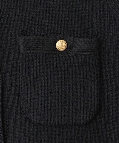 23区（ニジュウサンク）の「【洗える】コットンリリー ニットジャケット（カーディガン/ボレロ・レディース・アイボリー系/ブラック系・40/38）」の19枚目の写真