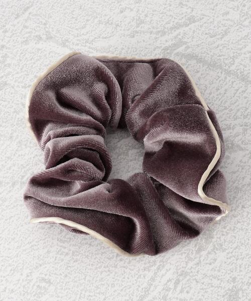 OPAQUE.CLIP（オペークドットクリップ）の「◆ベロアシュシュ（その他ヘアアクセサリー・レディース・パープル系4/ブラウン系/イエロー・00）」の9枚目の写真