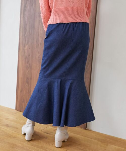 MAJESTIC LEGON（マジェスティックレゴン）の「ベーシックマーメイドスカート（スカート・レディース・アイボリー/ブラック/ブルー・MEDIUM/SMALL）」の15枚目の写真