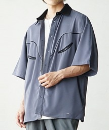 【爽やかにこなれる一着】ウエスタン半袖シャツ レギュラーカラーシャツ メンズ 夏服【MinoriTY】