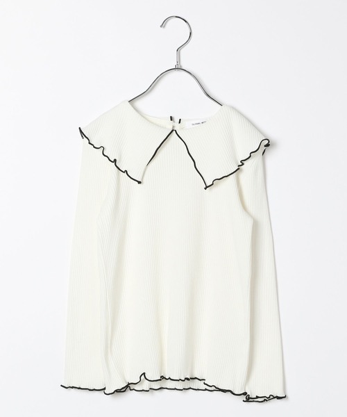 GLOBAL WORK（グローバルワーク）の「ヘビロッTEE／セーラーカラー/966389（Tシャツ/カットソー・キッズ・ブラック/オフホワイト・110cm/130cm/100cm/160cm/140cm/120cm/150cm）」の7枚目の写真