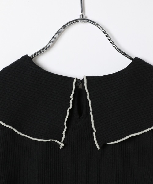 GLOBAL WORK（グローバルワーク）の「ヘビロッTEE／セーラーカラー/966389（Tシャツ/カットソー・キッズ・ブラック/オフホワイト・110cm/130cm/100cm/160cm/140cm/120cm/150cm）」の14枚目の写真