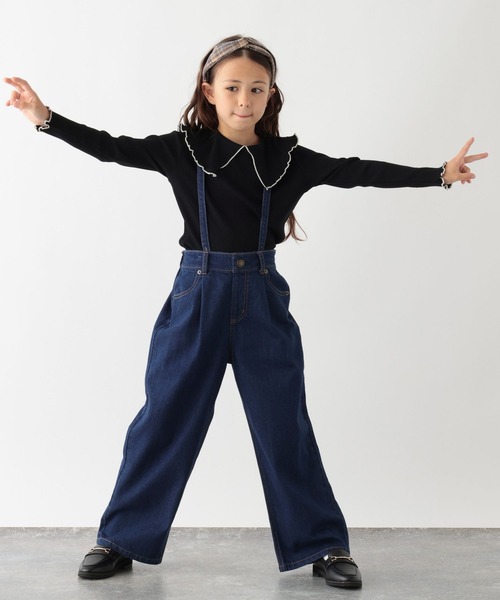 GLOBAL WORK（グローバルワーク）の「ヘビロッTEE／セーラーカラー/966389（Tシャツ/カットソー・キッズ・ブラック/オフホワイト・110cm/130cm/100cm/160cm/140cm/120cm/150cm）」の19枚目の写真