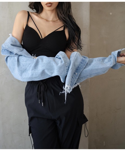 LATINA（ラティーナ）の「ダメージデニムジャケット（デニムジャケット・レディース・ブルー・FREE）」の14枚目の写真