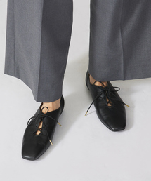 Au BANNISTER | レースアップソフトシューズ(パンプス)