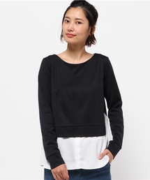 【CAPRICIEUX LE'MAGE】シャツレイヤードプルオーバー