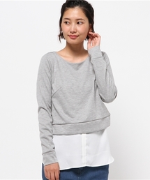 【CAPRICIEUX LE'MAGE】シャツレイヤードプルオーバー