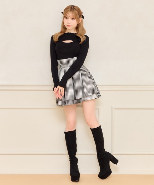 ハイウエストフレアスカパン（スカート）｜apres jour（アプレジュール