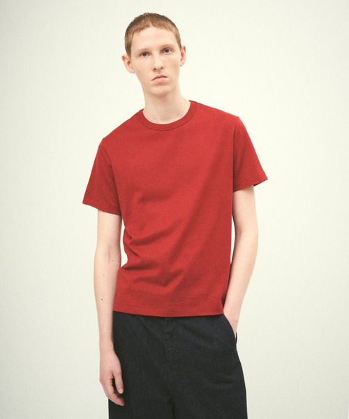 Juha(ユハ)の「BASIC TEE(Tシャツ/カットソー・メンズ・ブラック/ホワイト/レッド/チャコールグレー・3/4)」の4枚目の写真