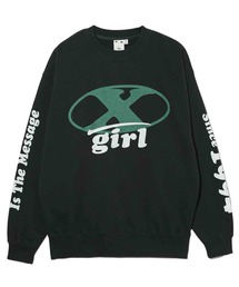 OVAL X LOGO SWEAT TOP
