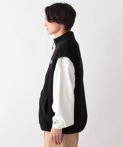 Ridingmania（ライディングマニア）の「【Ridingmania/ライディングマニア】ロゴワッペン/フリースバルーンベスト（ベスト・メンズ・ブラック/パープル/グレー・MEDIUM/LARGE）」の7枚目の写真