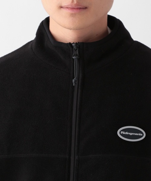 Ridingmania（ライディングマニア）の「【Ridingmania/ライディングマニア】ロゴワッペン/フリースバルーンベスト（ベスト・メンズ・ブラック/パープル/グレー・MEDIUM/LARGE）」の9枚目の写真