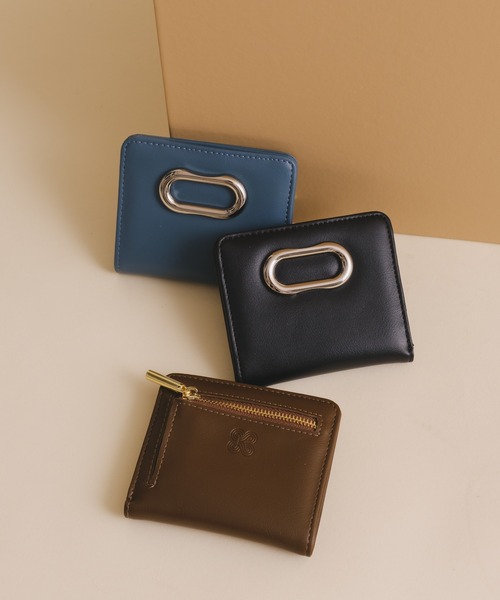 Kastane（カスタネ）の「【Kolors like you/新色追加/WEB限定】oval parts multi case（財布・レディース・ブラウン/ブルー/ブラック/シルバー・FREE）」の7枚目の写真