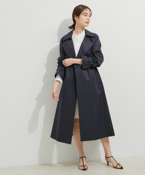 le cercle ADAM ET ROPE'(ルセルクルアダムエロペ)の「ツィルトレンチコート(トレンチコート・レディース・ベージュ/ブルー系その他・FREE)」の20枚目の写真
