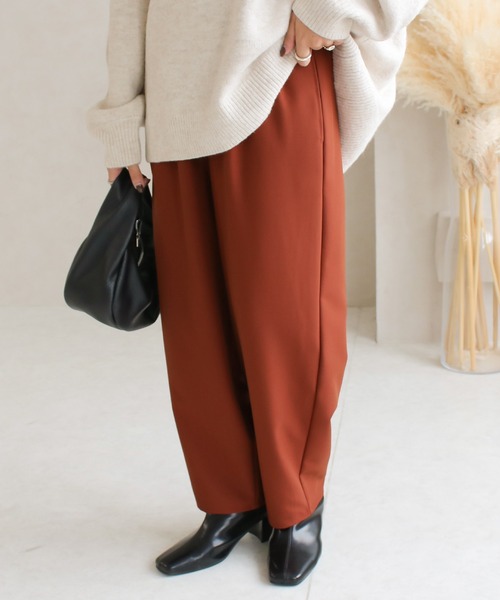 Social GIRL（ソーシャルガール）の「ワイドカーブパンツ（その他パンツ・レディース・ブラウン/グレー/ブラック/ブルー/イエロー/テラコッタ/グレイッシュベージュ/カーキ・M）」の5枚目の写真