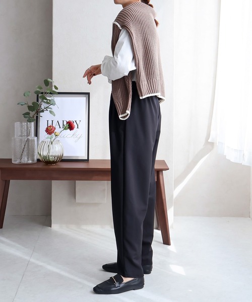 Social GIRL（ソーシャルガール）の「ワイドカーブパンツ（その他パンツ・レディース・ブラウン/グレー/ブラック/ブルー/イエロー/テラコッタ/グレイッシュベージュ/カーキ・M）」の11枚目の写真