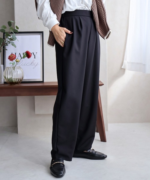 Social GIRL（ソーシャルガール）の「ワイドカーブパンツ（その他パンツ・レディース・ブラウン/グレー/ブラック/ブルー/イエロー/テラコッタ/グレイッシュベージュ/カーキ・M）」の12枚目の写真