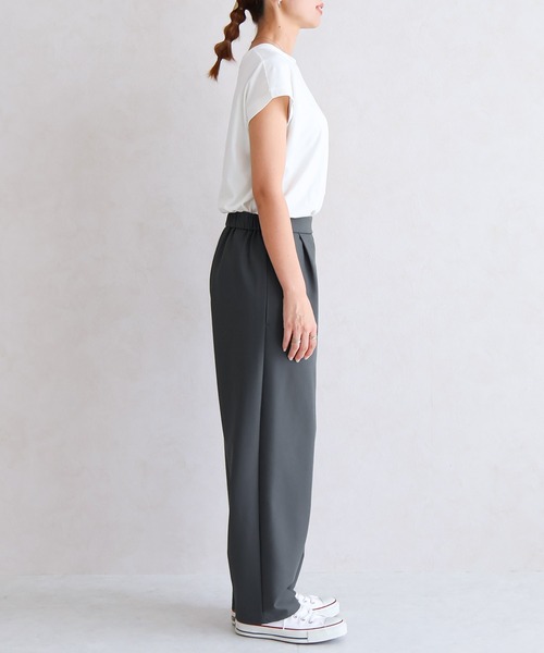 Social GIRL（ソーシャルガール）の「ワイドカーブパンツ（その他パンツ・レディース・ブラウン/グレー/ブラック/ブルー/イエロー/テラコッタ/グレイッシュベージュ/カーキ・M）」の16枚目の写真