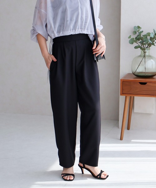 Social GIRL（ソーシャルガール）の「ワイドカーブパンツ（その他パンツ・レディース・ブラウン/グレー/ブラック/ブルー/イエロー/テラコッタ/グレイッシュベージュ/カーキ・M）」の18枚目の写真