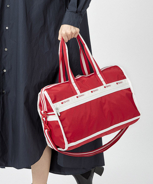 【美品】レスポートサック スペクテイター ルージュレッド LeSportsac（レスポートサック）の「DELUXE MED WEEKENDER