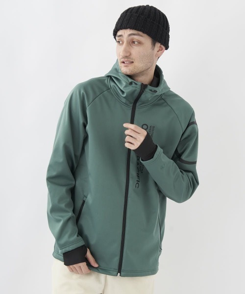 【OP:オーピー】撥水ボンディングジャケットジップパーカー