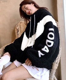 SHUSHU（シュシュ）の「ボアスタンドジップアウター（ブルゾン）」