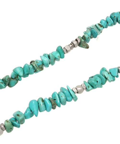 RAGEBLUE(レイジブルー)の「ターコイズネックレス/566616(ネックレス・メンズ・ブルー/ライトブルー・FREE)」の3枚目の写真