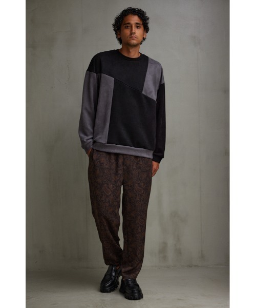 AZUL by moussy(アズールバイマウジー)の「フェイクスウェードパネル切替トップス(Tシャツ/カットソー・メンズ・ベージュ系その他/ホワイト系その他/ブラック系その他・LARGE/MEDIUM)」の17枚目の写真