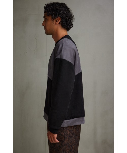 AZUL by moussy(アズールバイマウジー)の「フェイクスウェードパネル切替トップス(Tシャツ/カットソー・メンズ・ベージュ系その他/ホワイト系その他/ブラック系その他・LARGE/MEDIUM)」の19枚目の写真