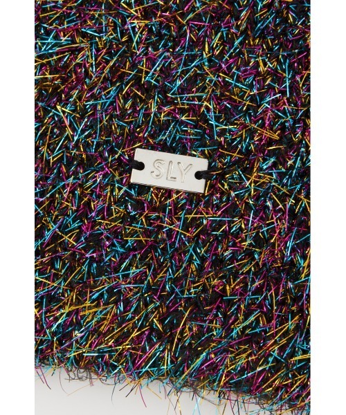SLY（スライ）の「GLITTER MINI TOTE グリッター ミニ トート バッグ ラメ（トートバッグ・レディース・シルバー/マルチ/ブラック・FREE）」の21枚目の写真