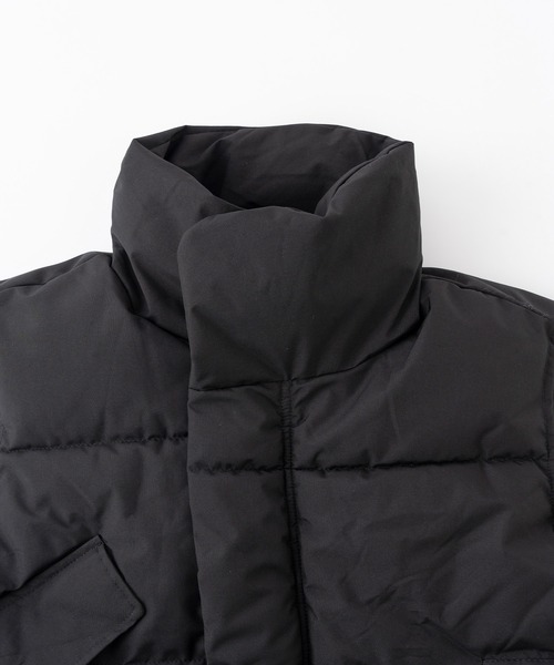 Chaco closet（チャコ クローゼット）の「スタンドネックミリタリー中綿ベスト（ダウンベスト・レディース・アイボリー/ブラック・FREE）」の15枚目の写真