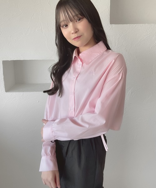 shrita(シュリータ)の「【shrita】サイドドロストショートシャツ(シャツ/ブラウス・キッズ・アイボリー/ピンク/ライトブルー・S/M/L)」の20枚目の写真