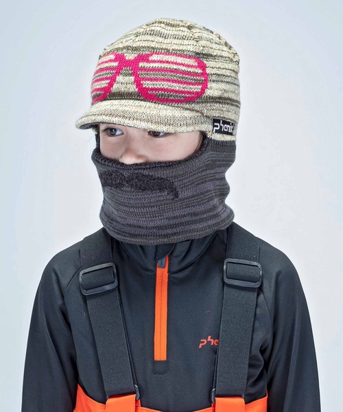 phenix(フェニックス)の「phenix(フェニックス)Color glasses Junior Knit Hat キッズ/スキーウェア/ニット帽/キャップ/ビーニー(ニットキャップ/ビーニー・キッズ・パープル/ブラック/グレー/カーキ・ONE SIZE)」の8枚目の写真
