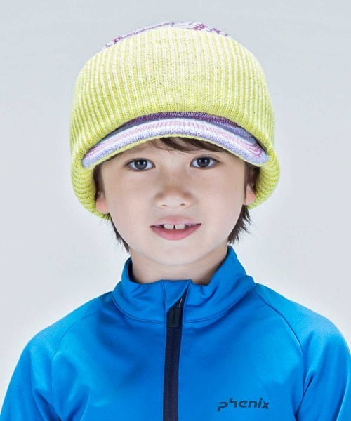 phenix(フェニックス)の「phenix(フェニックス)Color glasses Junior Knit Hat キッズ/スキーウェア/ニット帽/キャップ/ビーニー(ニットキャップ/ビーニー・キッズ・パープル/ブラック/グレー/カーキ・ONE SIZE)」の10枚目の写真