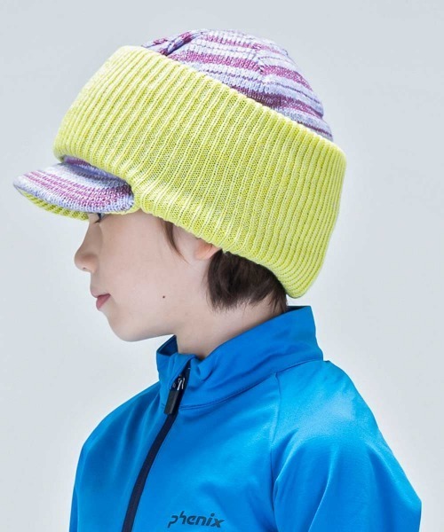 phenix(フェニックス)の「phenix(フェニックス)Color glasses Junior Knit Hat キッズ/スキーウェア/ニット帽/キャップ/ビーニー(ニットキャップ/ビーニー・キッズ・パープル/ブラック/グレー/カーキ・ONE SIZE)」の11枚目の写真