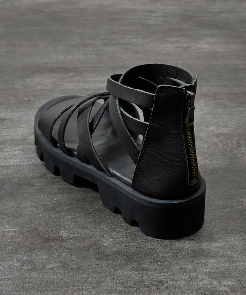 PADRONE(パドローネ)の「PADRONE パドローネ / BACK ZIP GLADIATOR SANDALS with Chunky Sole バックジップグラディエーターサンダル チャンキーソール / PU2308-3205(サンダル・メンズ・ブラック・42/40/41)」の13枚目の写真