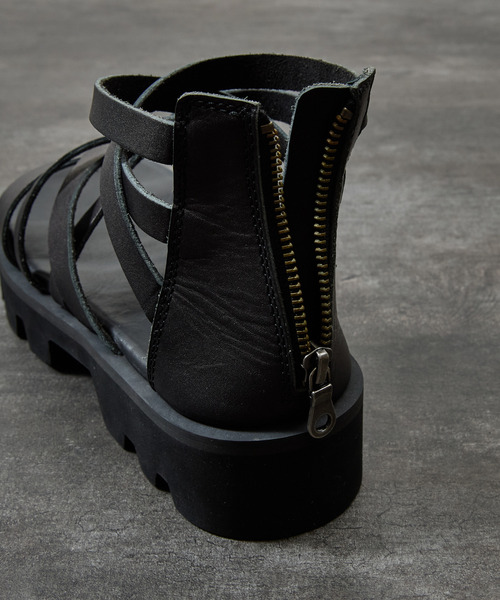 PADRONE(パドローネ)の「PADRONE パドローネ / BACK ZIP GLADIATOR SANDALS with Chunky Sole バックジップグラディエーターサンダル チャンキーソール / PU2308-3205(サンダル・メンズ・ブラック・42/40/41)」の14枚目の写真