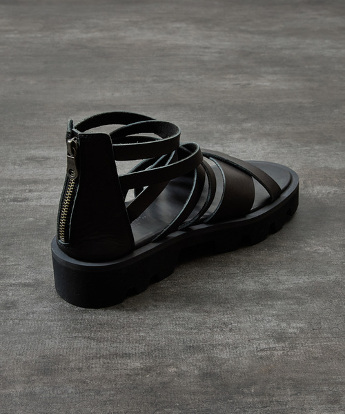 PADRONE(パドローネ)の「PADRONE パドローネ / BACK ZIP GLADIATOR SANDALS with Chunky Sole バックジップグラディエーターサンダル チャンキーソール / PU2308-3205(サンダル・メンズ・ブラック・42/40/41)」の15枚目の写真