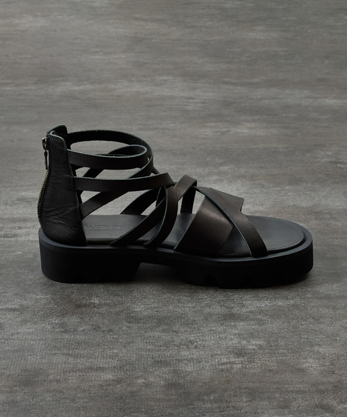 PADRONE(パドローネ)の「PADRONE パドローネ / BACK ZIP GLADIATOR SANDALS with Chunky Sole バックジップグラディエーターサンダル チャンキーソール / PU2308-3205(サンダル・メンズ・ブラック・42/40/41)」の16枚目の写真