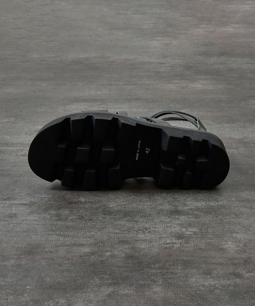 PADRONE(パドローネ)の「PADRONE パドローネ / BACK ZIP GLADIATOR SANDALS with Chunky Sole バックジップグラディエーターサンダル チャンキーソール / PU2308-3205(サンダル・メンズ・ブラック・42/40/41)」の17枚目の写真
