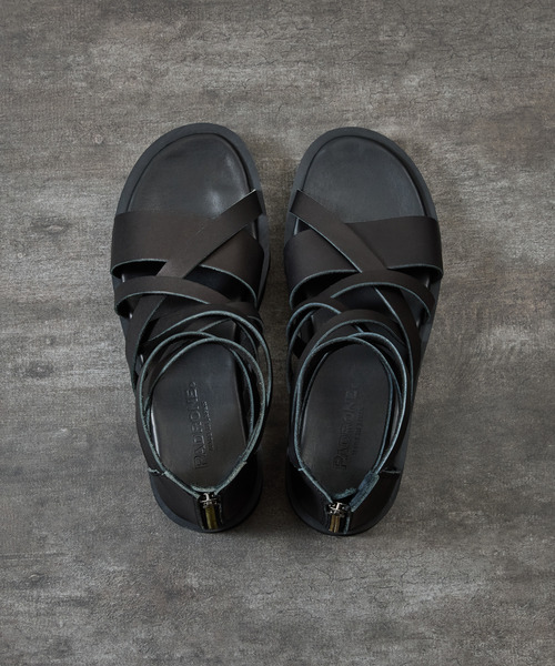 PADRONE(パドローネ)の「PADRONE パドローネ / BACK ZIP GLADIATOR SANDALS with Chunky Sole バックジップグラディエーターサンダル チャンキーソール / PU2308-3205(サンダル・メンズ・ブラック・42/40/41)」の18枚目の写真