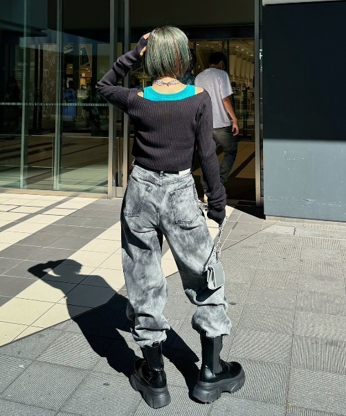 PAGEBOY(ページボーイ)の「レースUPニット×タンクSET2(ニット/セーター・レディース・グレー/ブルー/オレンジ/ブラック・FREE)」の15枚目の写真