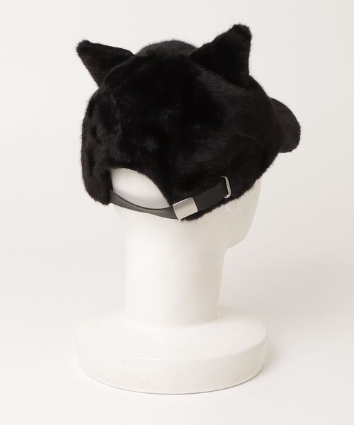 LEGENDA（レジェンダ）の「レジェンダ エコ ファー キャット Ears キャップ / LEGENDA Eco Fur Cat Ears Cap（キャップ・メンズ・ブラック・FREE）」の4枚目の写真