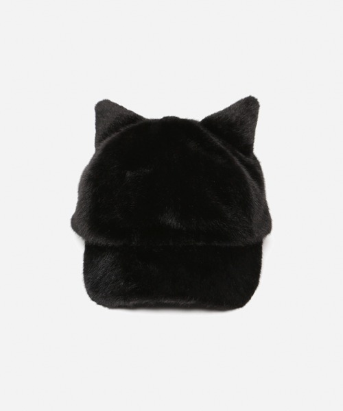 LEGENDA（レジェンダ）の「レジェンダ エコ ファー キャット Ears キャップ / LEGENDA Eco Fur Cat Ears Cap（キャップ・メンズ・ブラック・FREE）」の5枚目の写真