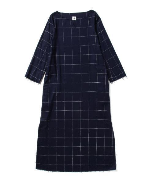 Ray BEAMS(レイビームス)の「Yuumi ARIA / シャツ ワンピース(ワンピース・レディース・ホワイト/ネイビー・ONE SIZE)」の3枚目の写真