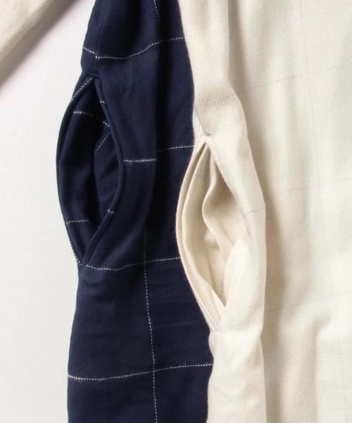 Ray BEAMS(レイビームス)の「Yuumi ARIA / シャツ ワンピース(ワンピース・レディース・ホワイト/ネイビー・ONE SIZE)」の13枚目の写真