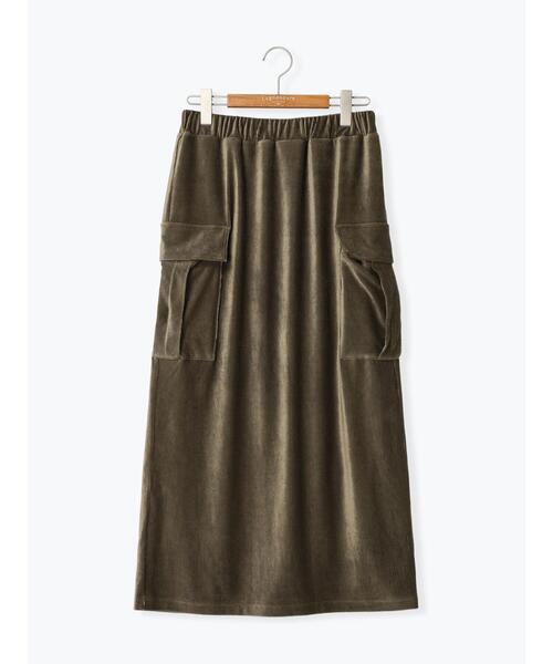 Lugnoncure（ルノンキュール）の「カットコールフラップポケットスカート（スカート・レディース・カーキ/ネイビー/グレー・F）」の18枚目の写真