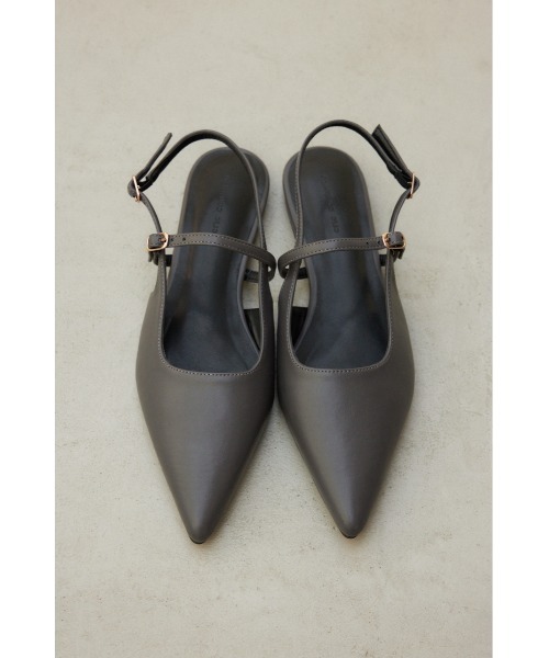 crie conforto(クリーコンフォルト)の「ポインテッドバックストラップパンプス(パンプス・レディース・グレー/ブラック・SMALL/MEDIUM/LARGE/LL)」の2枚目の写真