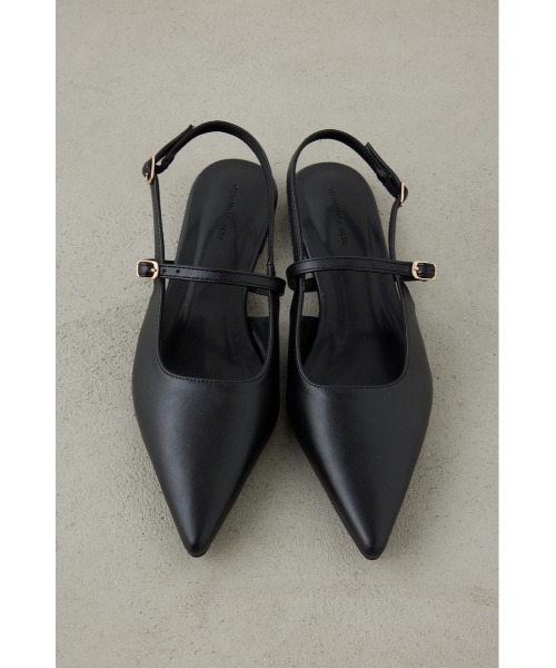crie conforto(クリーコンフォルト)の「ポインテッドバックストラップパンプス(パンプス・レディース・グレー/ブラック・SMALL/MEDIUM/LARGE/LL)」の1枚目の写真